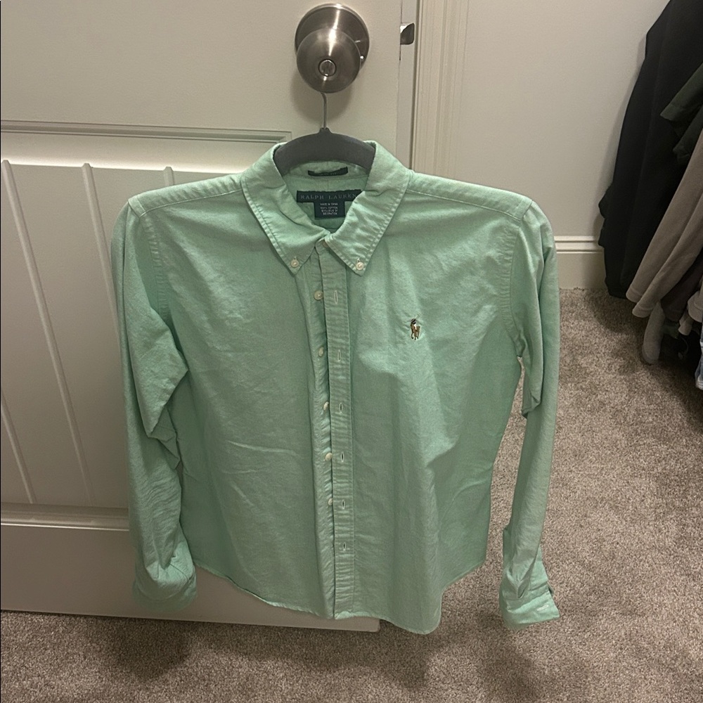 Ralph Lauren Light Green Slim Fit Shirt
